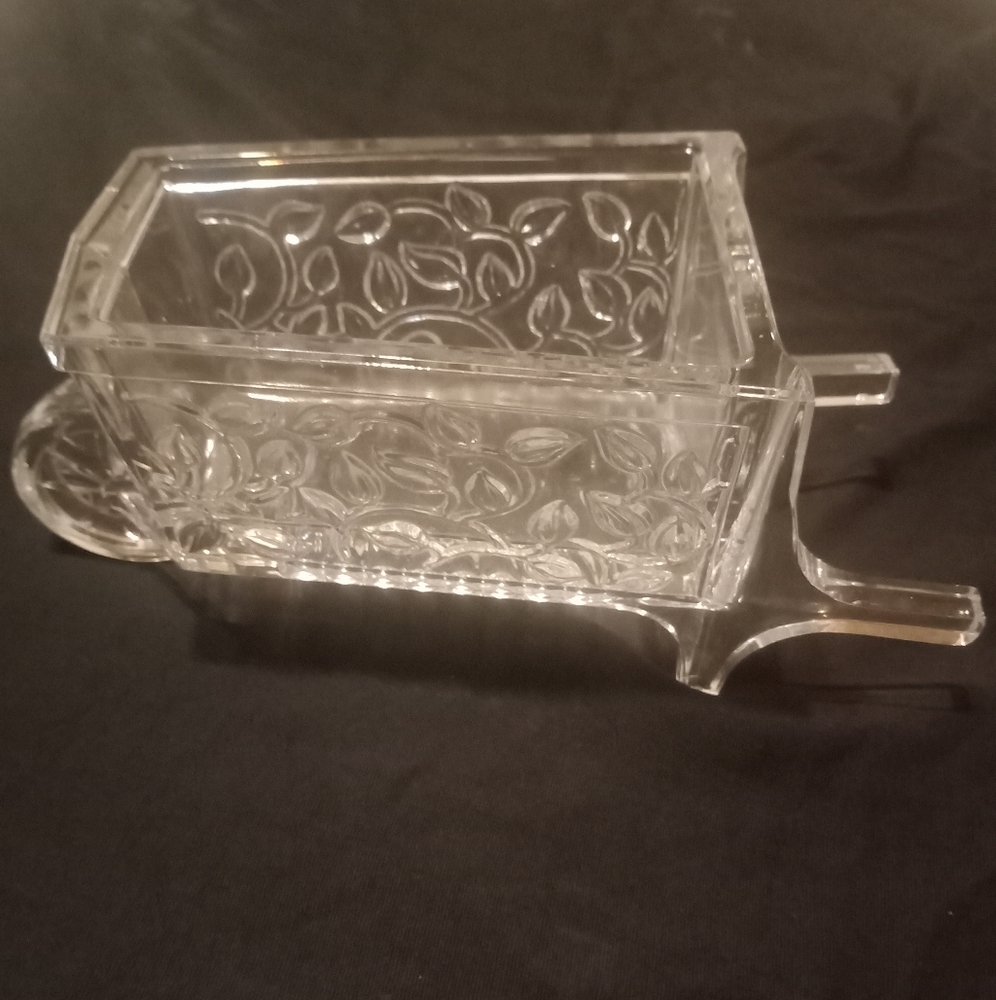 SHANNON CRYSTAL Cutlery FLATWARE Caddy Holder
